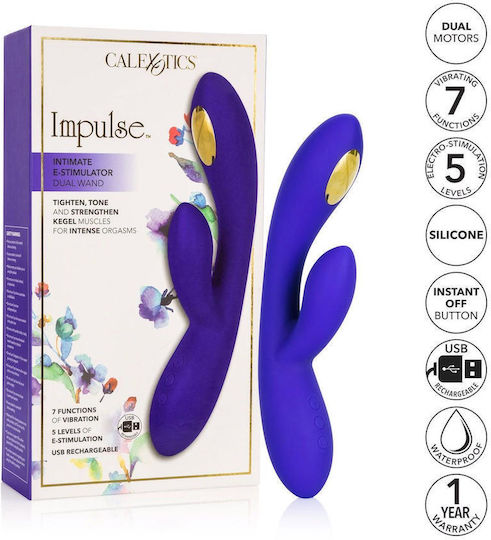 Calexotics Διπλός Δονητής Μπλε