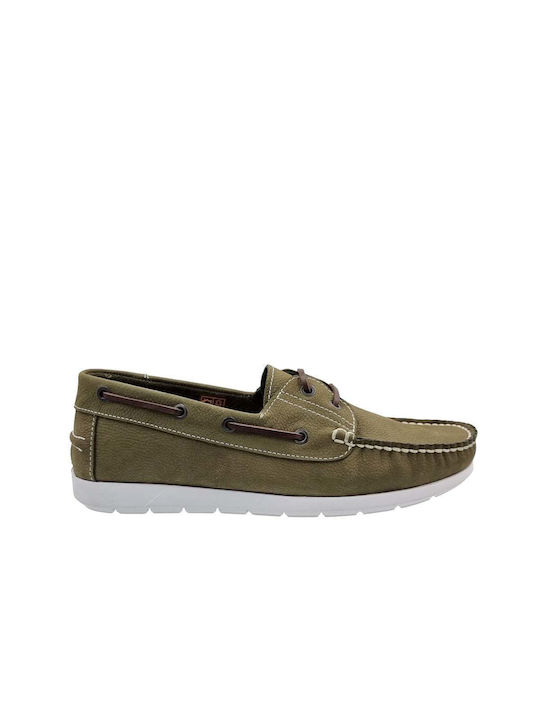 Safe Step Men's Leather Moccasins Green