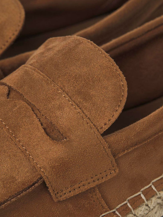 Suede Men's Espadrilles Rust
