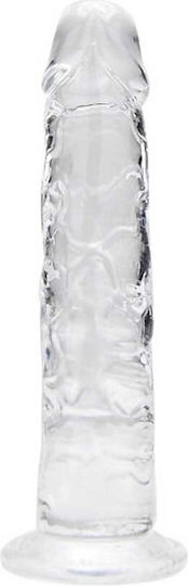 Loving Joy Realistic Dildo with Balls and Suction Cup Transparent 18cm