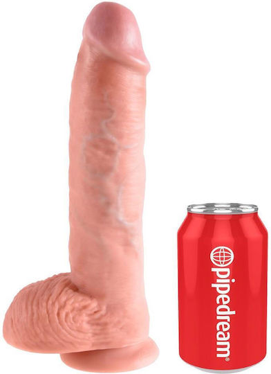 Boss Of Toys Dildo realist cu Testicule și Ventuză 25cm