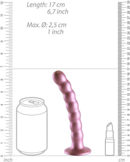 Boss Of Toys Dildo με Όρχεις και Βεντούζα Ροζ 17cm