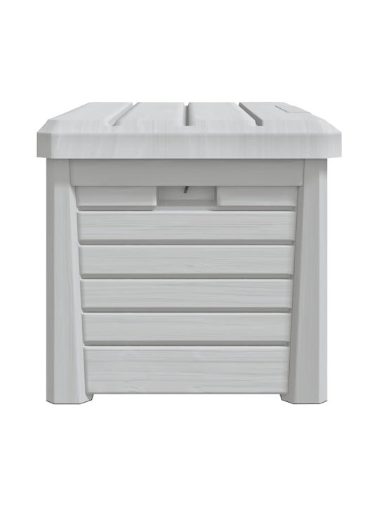 vidaXL Outdoor Storage Box 120lt Gray L73xW50.5xH46.5cm