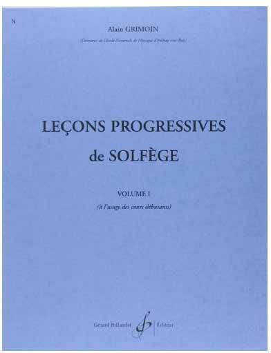 Gerard Billaudot Grimoin - 30 Lecons Progressives De Solfege,