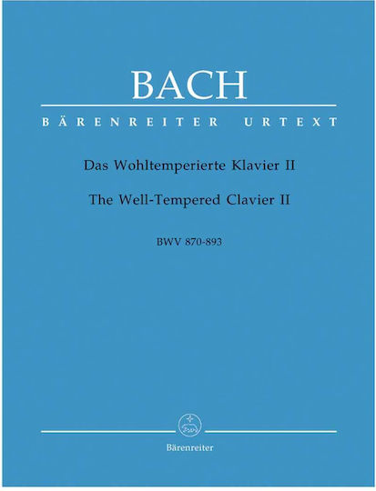 Barenreiter Bach - The Well-tempered Clavier Ii Bwv
