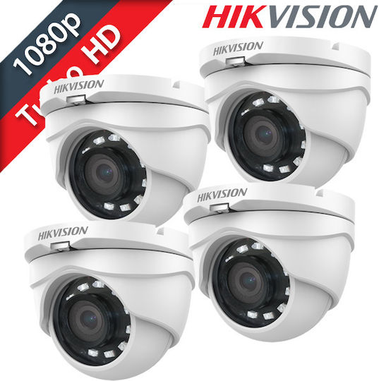 Hikvision Sistem de Supraveghere DS-7104HGHI-K1 S 4 Camere Camere Supraveghere video 1080p cu Recorder DVR