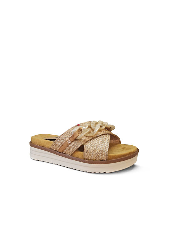 Wrangler Women's Platform Wedge Sandals Beige