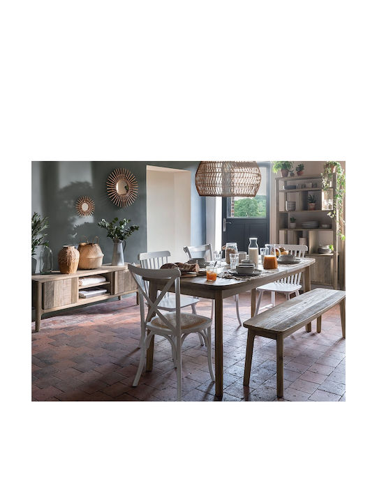 Βanila Masă Sala de mese Masa extensibilă din Lemn Masiv Magazin online 180(+80)x90x76buc