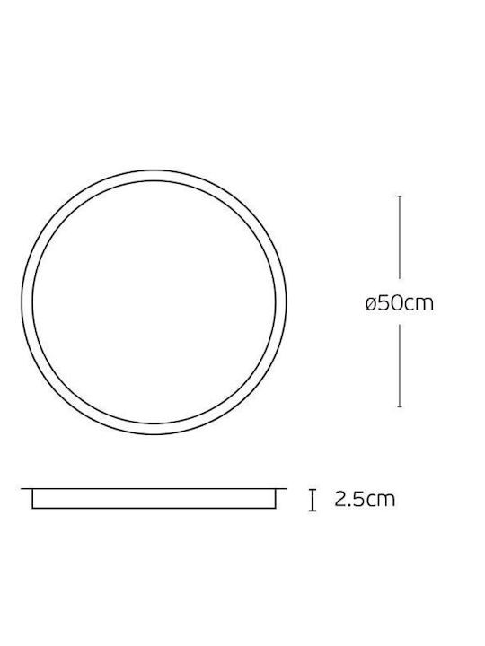 VK Lighting LED Panel 36W mit Natürliches Weiß Licht