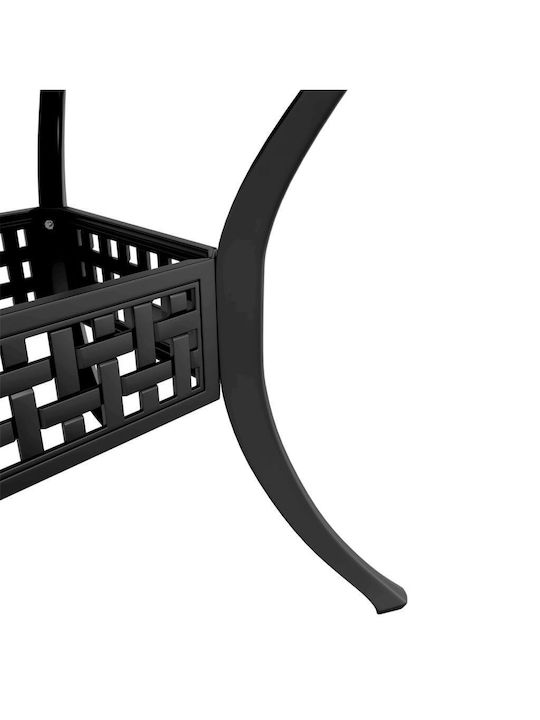 Garden & Outdoor Furniture Sets Living Room Set Pieces Small Balcony Black with Umbrella Holder