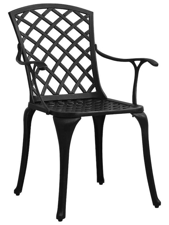 Garden & Outdoor Furniture Sets Living Room Set Pieces Small Balcony Black with Umbrella Holder