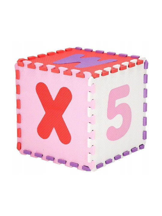 Springos Bildungsbezogenes Kinder-Bodenpuzzle mit Buchstaben Pink-Lila 36 Teile