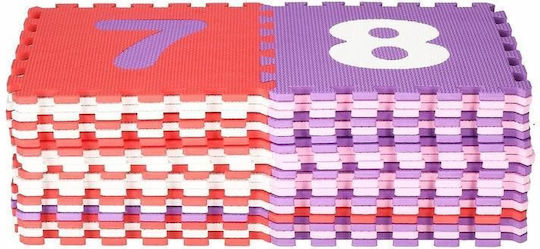 Springos Puzzle De Podea Educațional Pentru Copii Cu Scrisori Roz-Mov 36 Piese