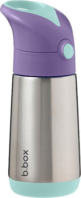 B Box Drinking Thermos Straw 350 Ml Lilac Pop