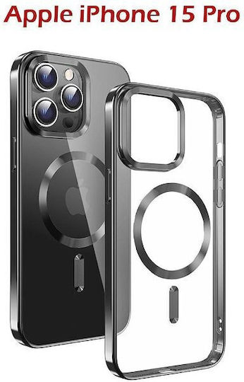 Swissten Back Cover Μεταλλικό με Υποδοχή για Κάρτες Διάφανο (iPhone 15 Pro)