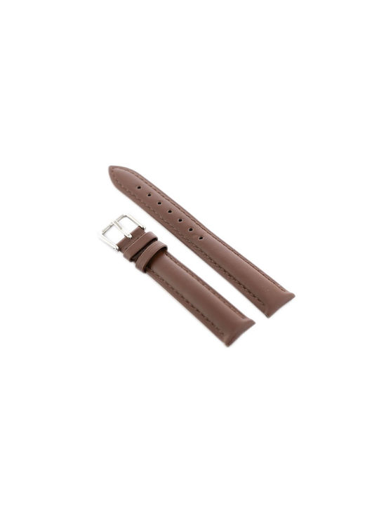 Pacific Leather Strap Brown 12mm