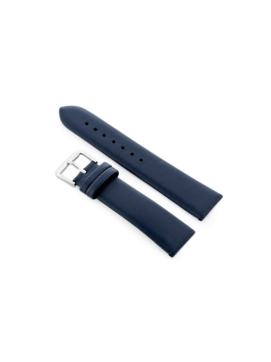 Pacific Leather Strap Navy Blue 18mm