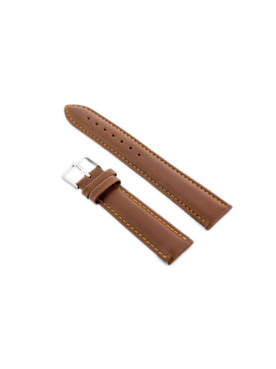 Pacific Leather Strap Brown 18mm