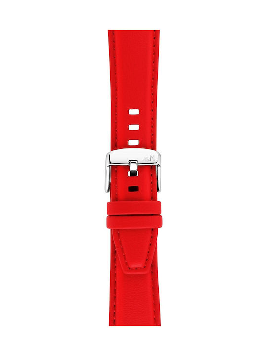 Morellato Leather Strap Red 20mm