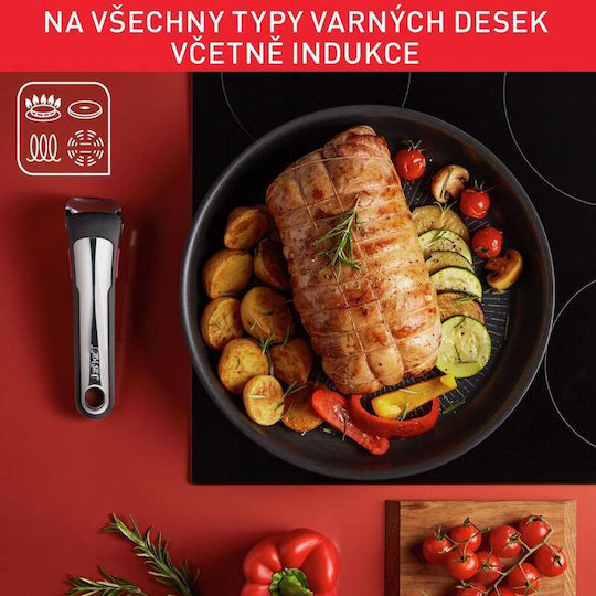 Tefal Ingenio Unlimited Комплект Съдове За Готвене От Алуминий С Незалепващо Покритие 5 Части