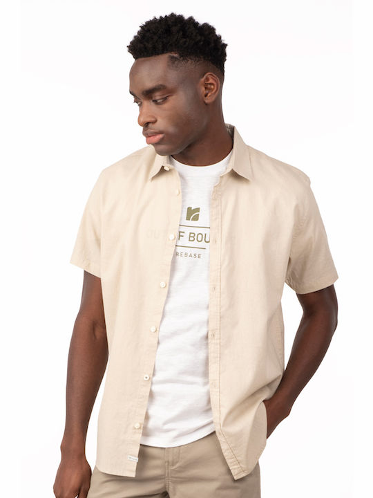 Rebase Men's Shirt Short Sleeve BEIGE RGS-579