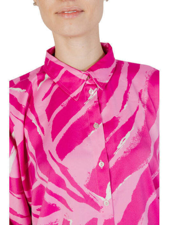 Only Women's Long Sleeve Shirt Fuchsia