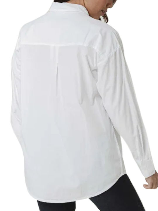 C'est Beau La Vie Women's Long Sleeve Shirt White