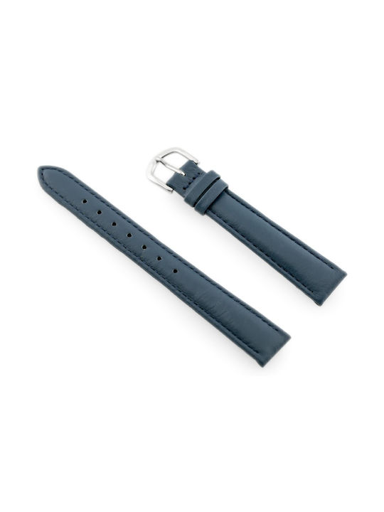 Bisset Leather Strap Blue 14mm