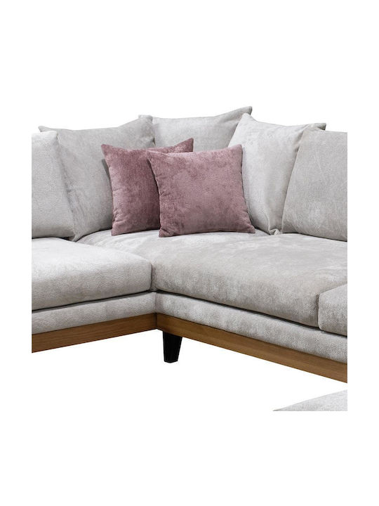 Filippa Corner Couch with Left Corner Pink 330x240x100 cm