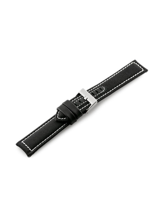 Pacific Leather Strap Black 24mm