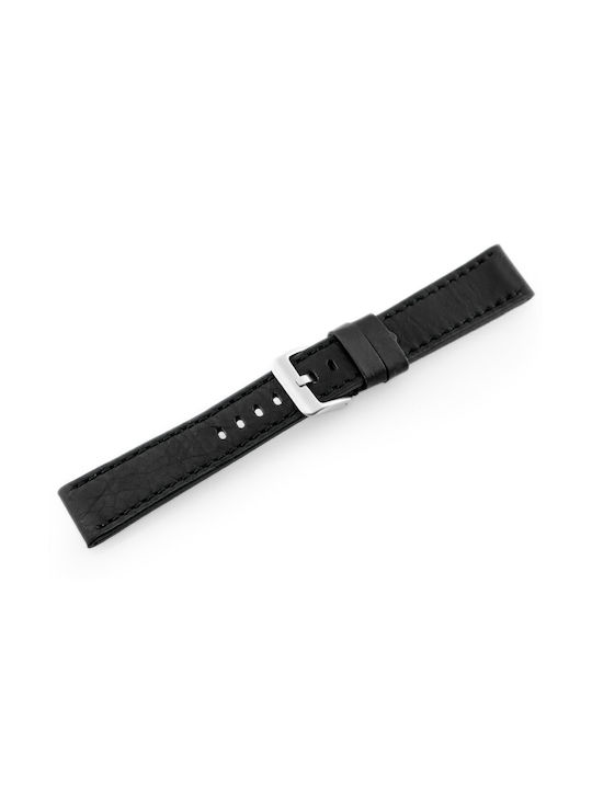 Pacific Leather Strap Black 20mm