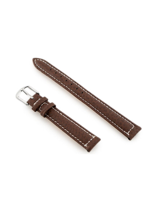 Pacific Leather Strap Brown 14mm