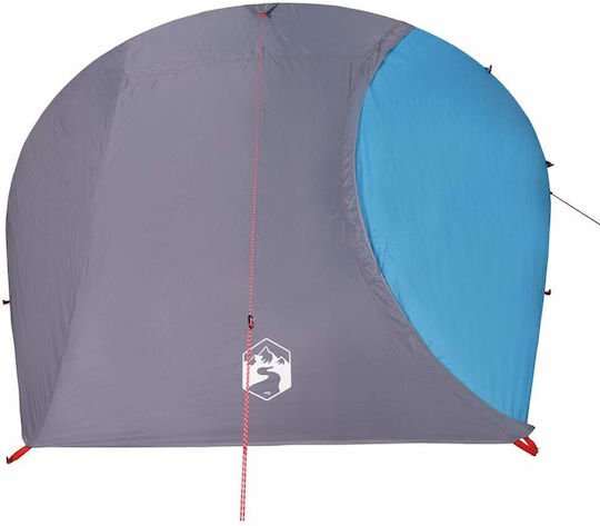 vidaXL Campingzelt Blau für 4 Personen 278x215x126cm