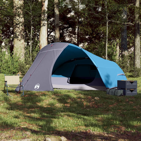 vidaXL Campingzelt Blau für 4 Personen 278x215x126cm