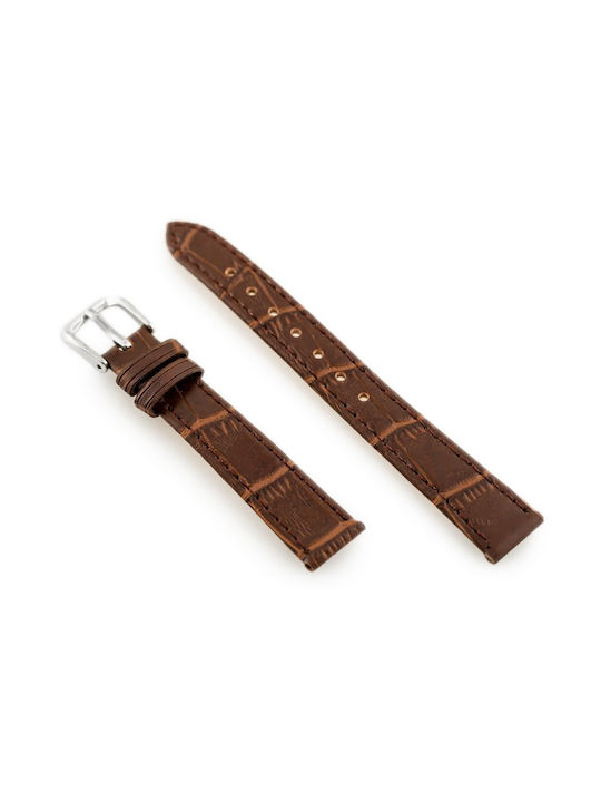 Pacific Leather Strap Brown 12mm