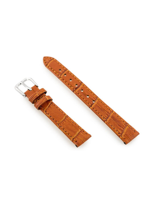 Pacific Leather Strap Brown 14mm