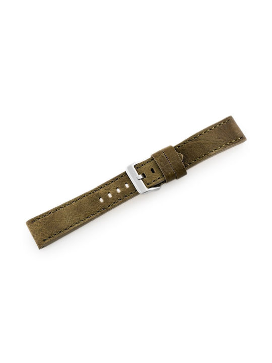 Pacific Leather Strap Green 24mm