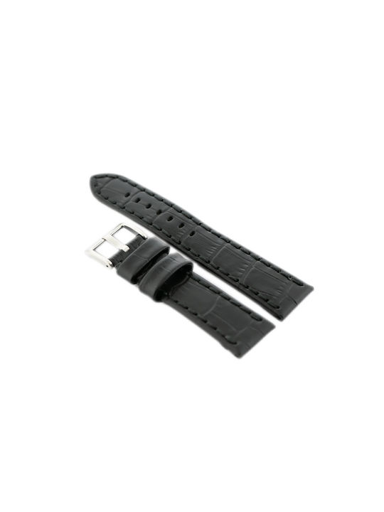 Pacific Leather Strap Black 20mm