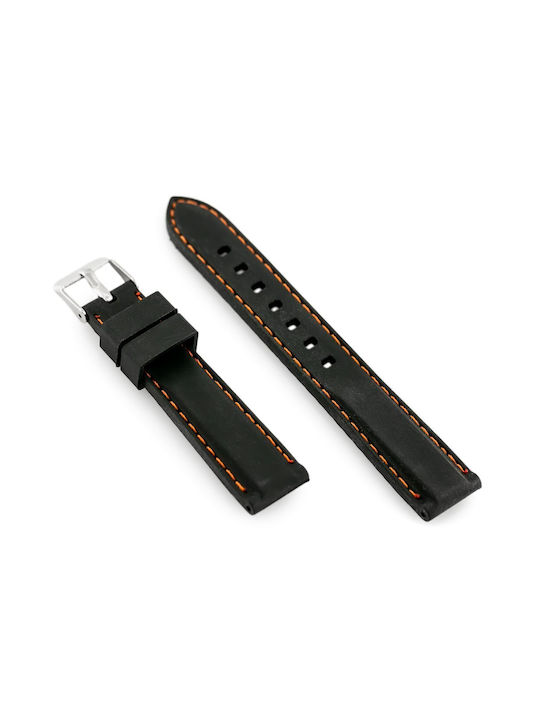 Pacific Rubber Strap Black 18mm