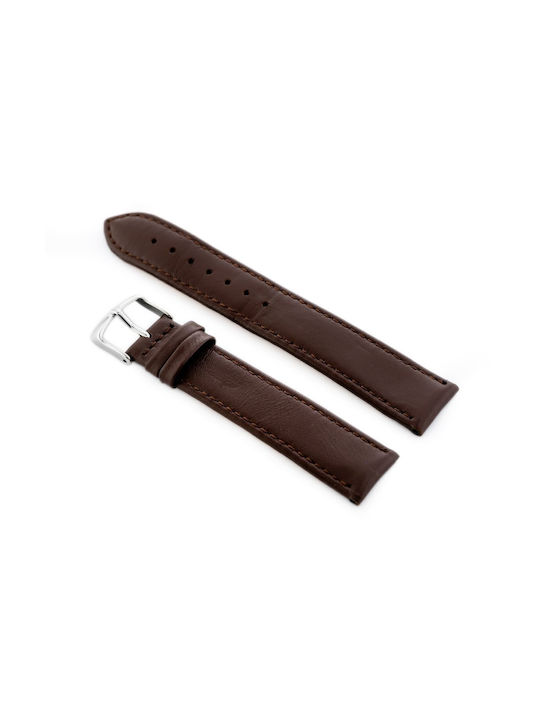 Pacific Leather Strap Brown 18mm