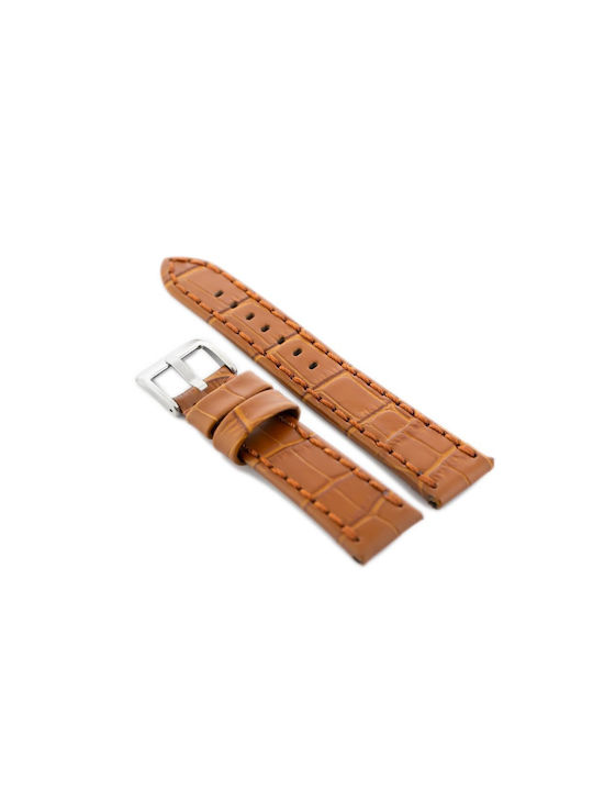 Pacific Leather Strap Brown 22mm