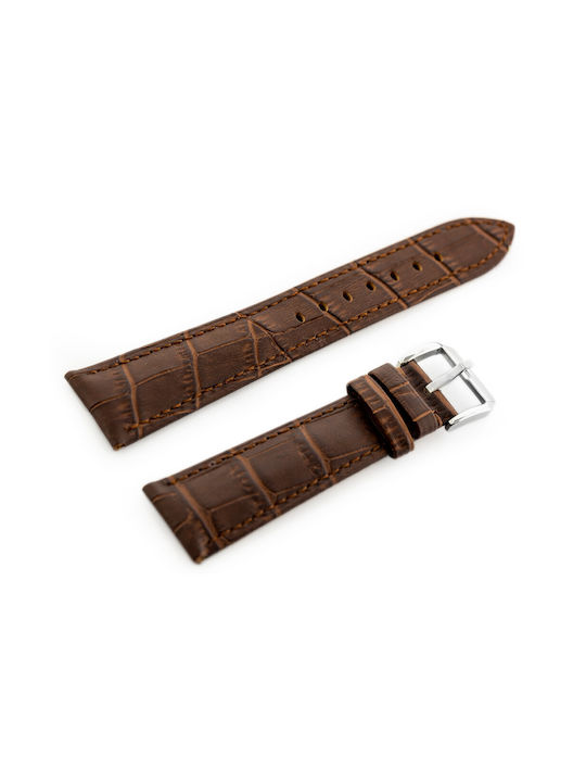 Pacific Leather Strap Brown 18mm