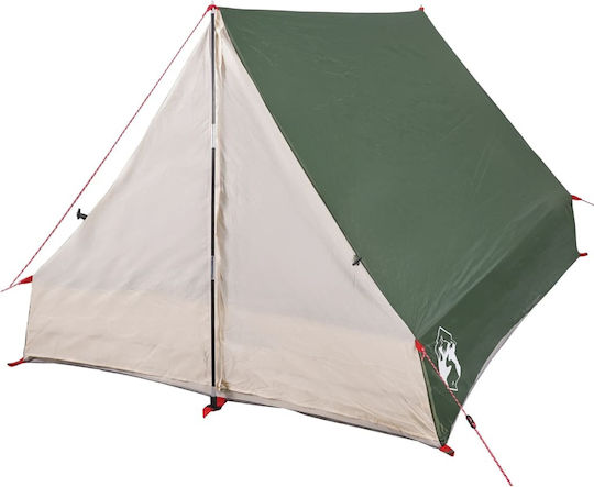 vidaXL Camping Tent Green for 2 People 210x150x120cm