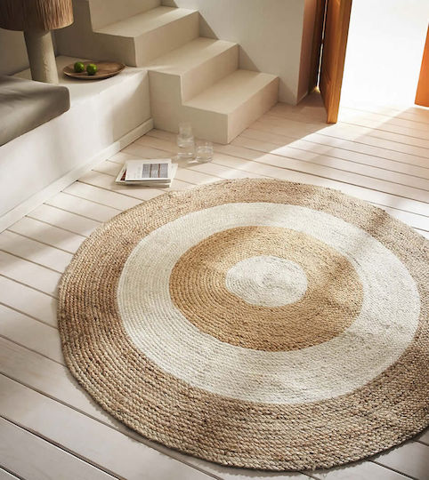 Gofis Home Spirit Καλοκαιρινό από Γιούτα Φ150cm Μπεζ