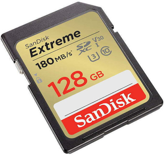 Sandisk Extreme SDXC 128GB U3 V30 UHS-I 180MB/s с адаптер