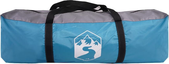 vidaXL Camping Tent Blue for 6 People 305x305x183cm