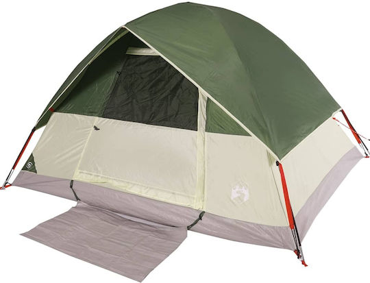 vidaXL Camping Tent Igloo Green for 3 People 213x213x132cm