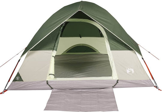 vidaXL Camping Tent Igloo Green for 3 People 213x213x132cm