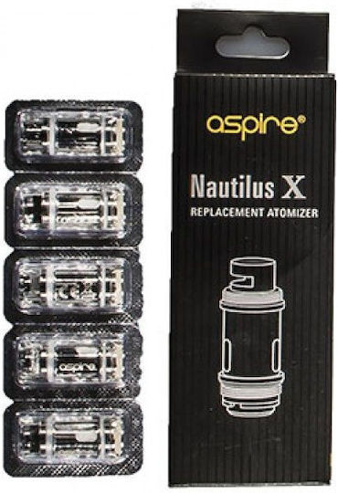 Aspire Pockex Nautilus X Xs Coils 0.6 0.7 1.2 1.5 1.8 Resistance 1.5 Ohm Nautilus X Pack of 1