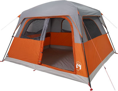 vidaXL Σκηνή Camping Πορτοκαλί για 6 Άτομα 310x275x200εκ.